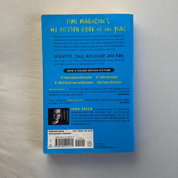 The Fault in Our Stars by John Green (paperback) - Picture 2 of 2